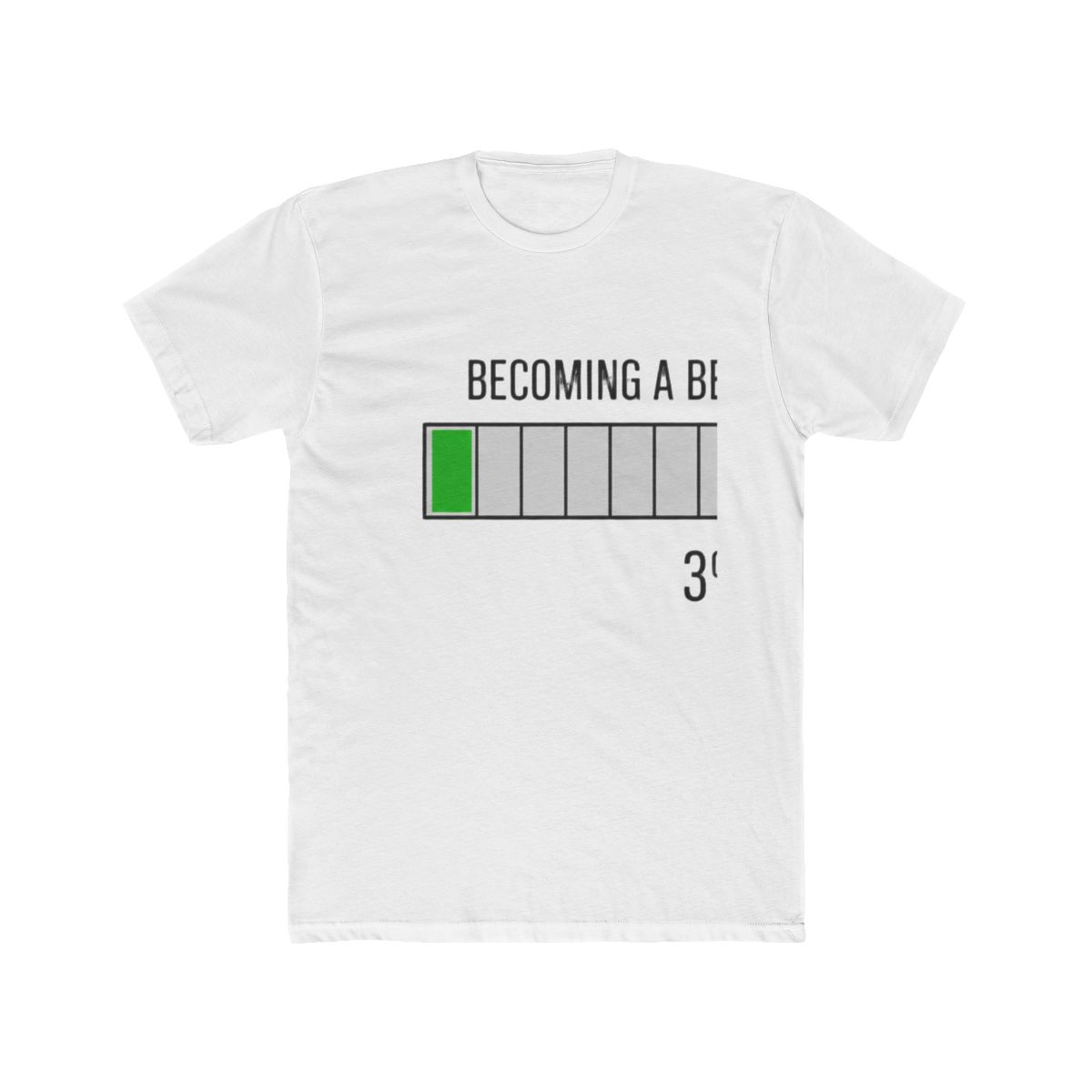 3% Self Improvement Progress Bar Funny T Shirt - Personal Growth Humor - Official t-shirts merchandise